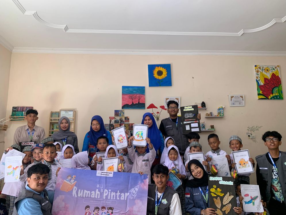 MSE dan Mahasiswa KKN Tematik Gelar Rumah Pintar Anak TK di PKBI Lampung