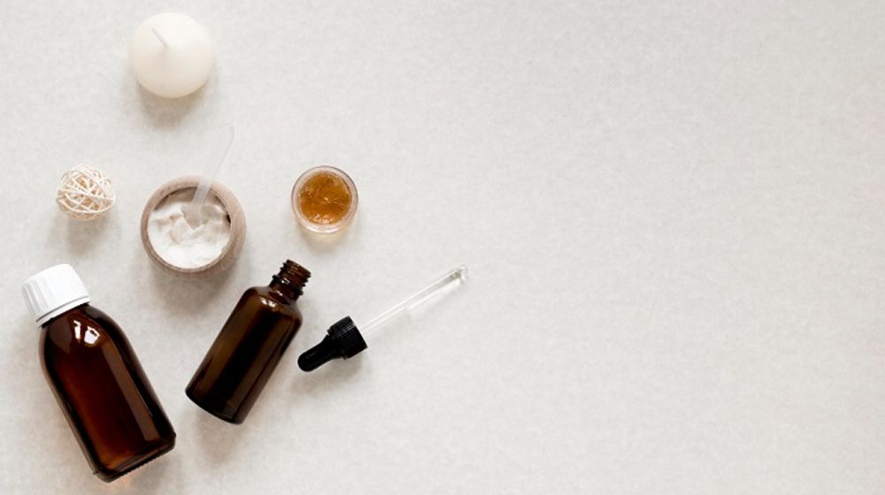 Ilustrasi produk skincare.