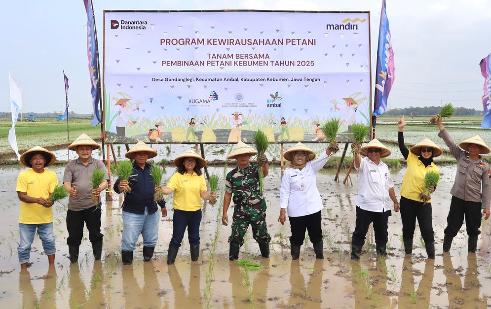 Dukung Ketahanan Pangan Nasional, Bank Mandiri Bantu Petani Kebumen Jadi Wirausaha