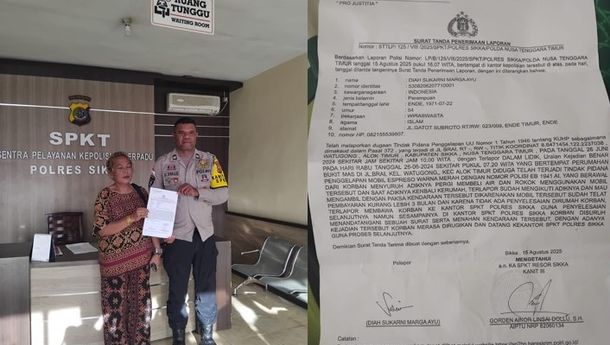 Diah Resmi Laporkan Dugaan Penggelapan Mobil, Soroti Oknum Polisi di Sikka