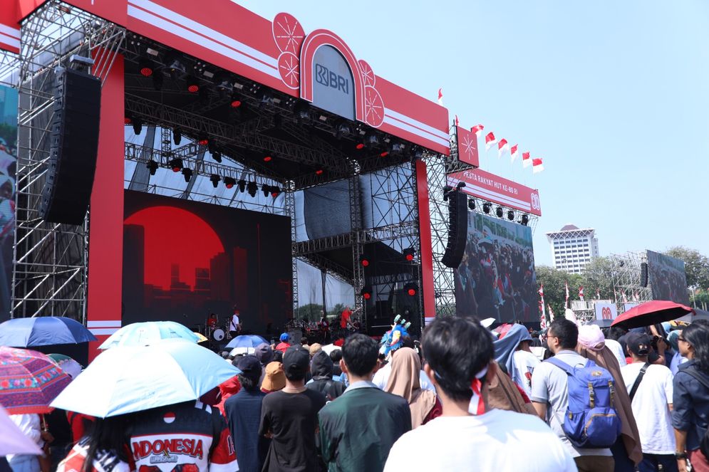 BRI Meriahkan Panggung Hiburan dan Karnaval HUT ke-80 RI di Monas