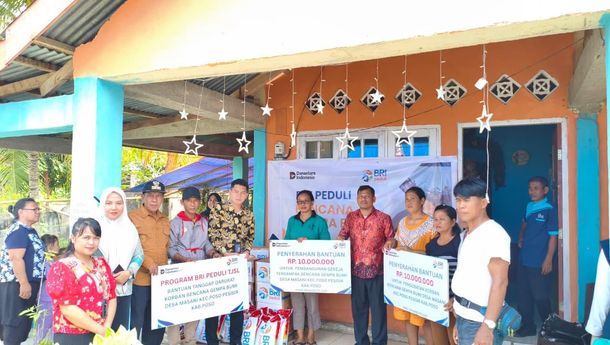 Wujud Nyata Kepedulian, BRI Peduli Bantu Korban Gempa Poso