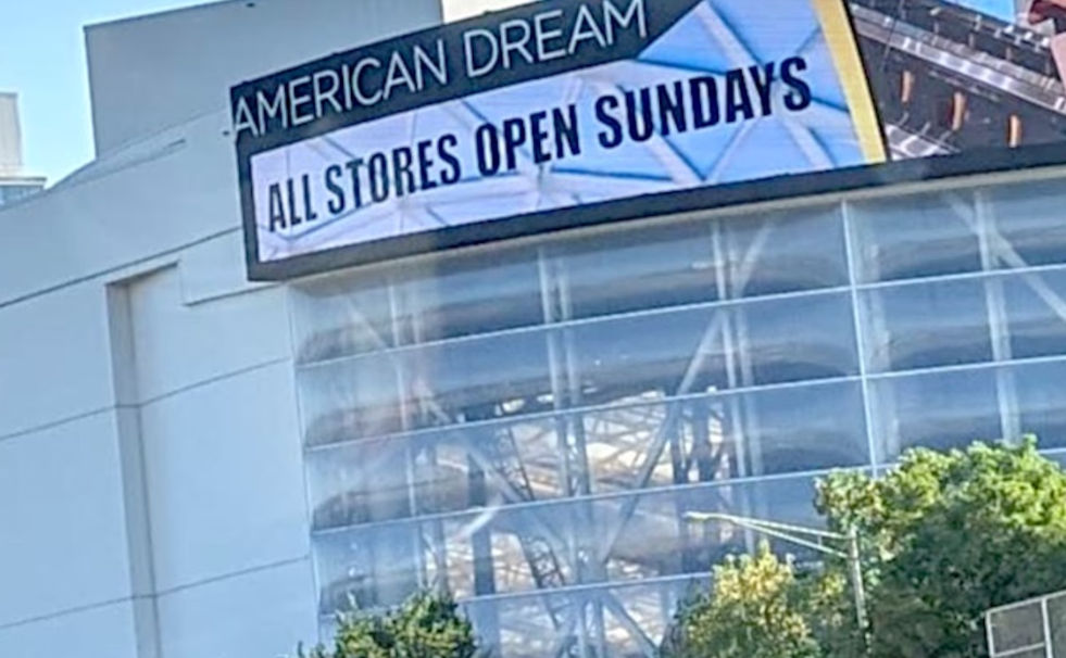 Pusat perbelanjaan American Dream di New Jersey.