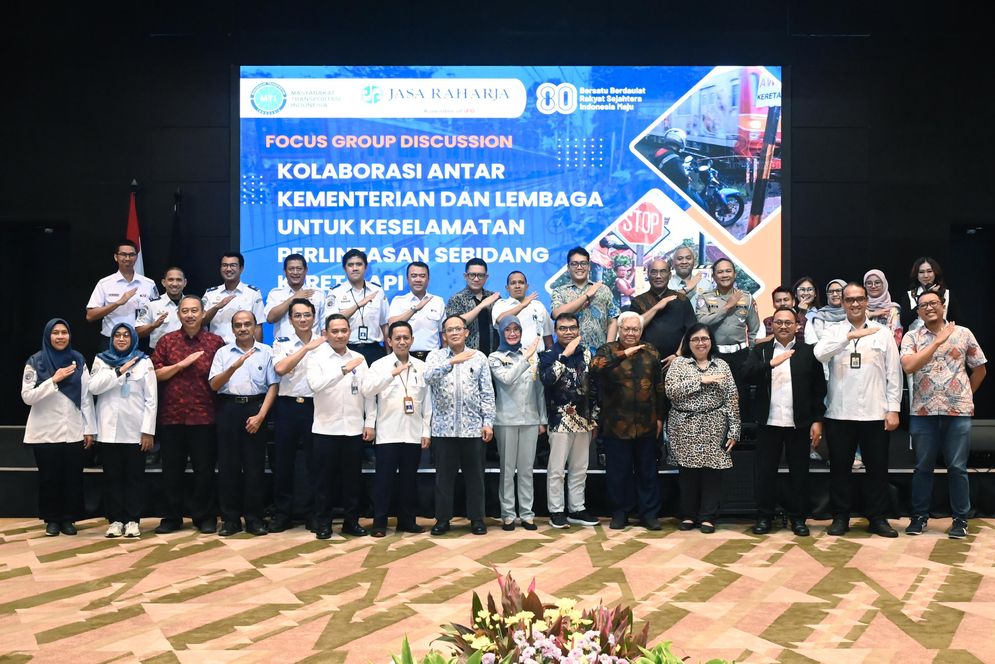 Jasa Raharja Dukung Penyelenggaraan FGD Keselamatan Perlintasan Kereta Api