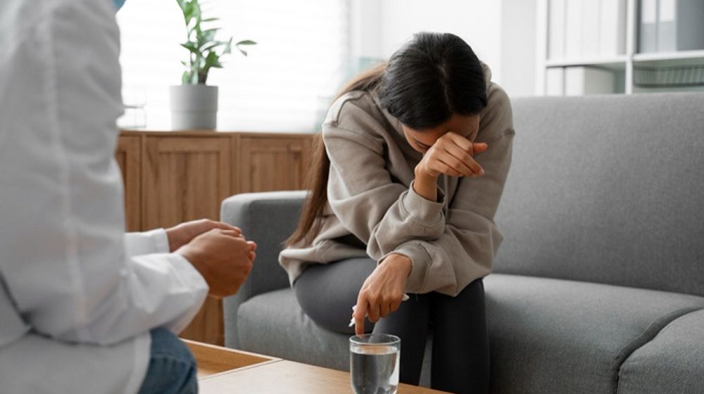 Ilustrasi orang memiliki masalah dengan kesehatan mental. 