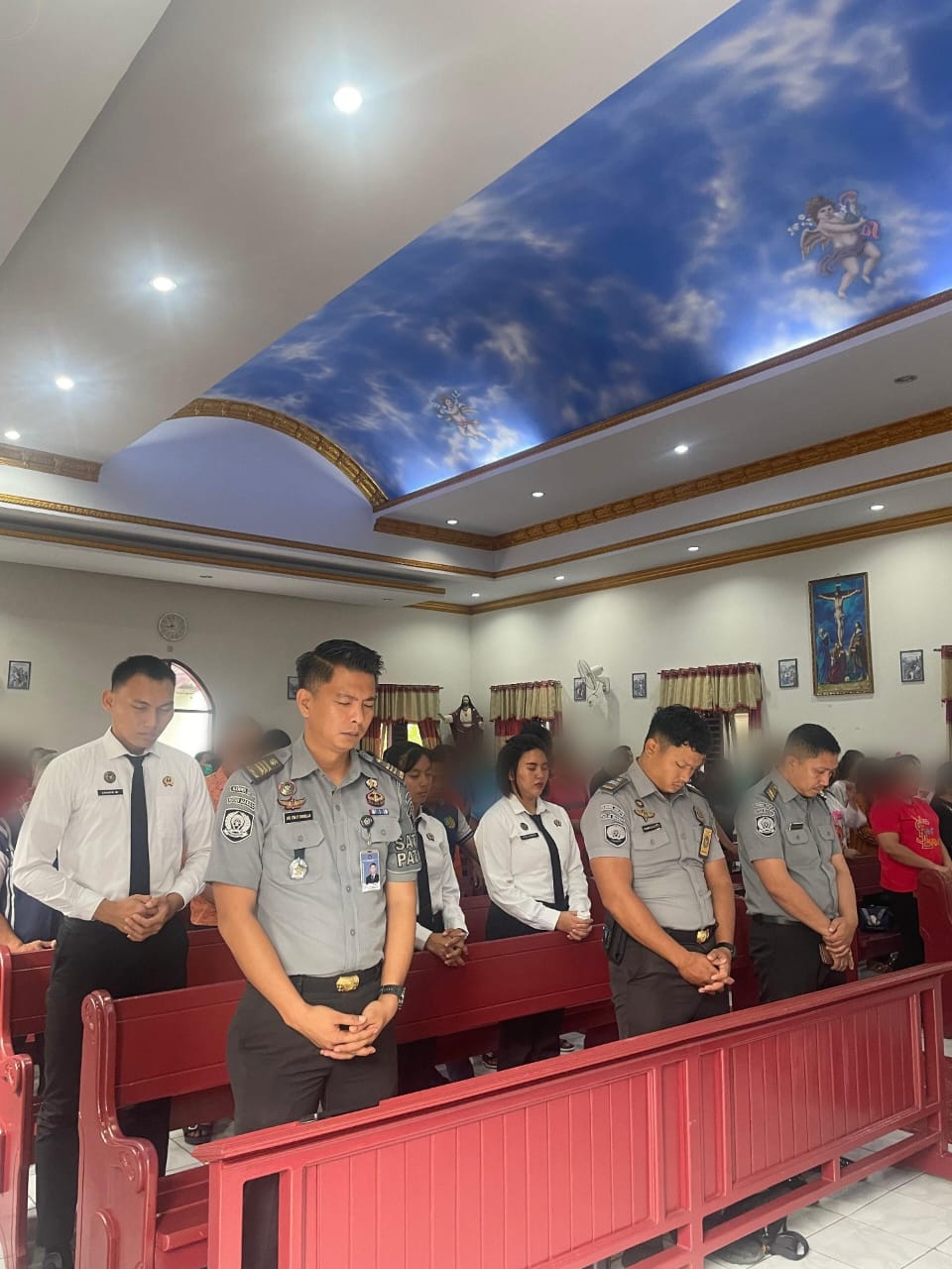 Rutan Manado gelar doa bersama. 