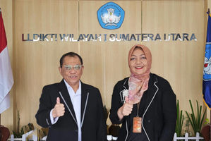 Rektor UTND Medan bersilaturahmi ke LLDIKTI Wilayah 1