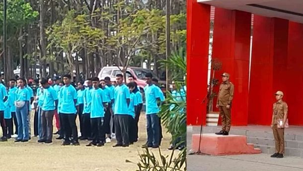 Bupati Sikka Lepas Kontingen POPDA VII NTT 2025