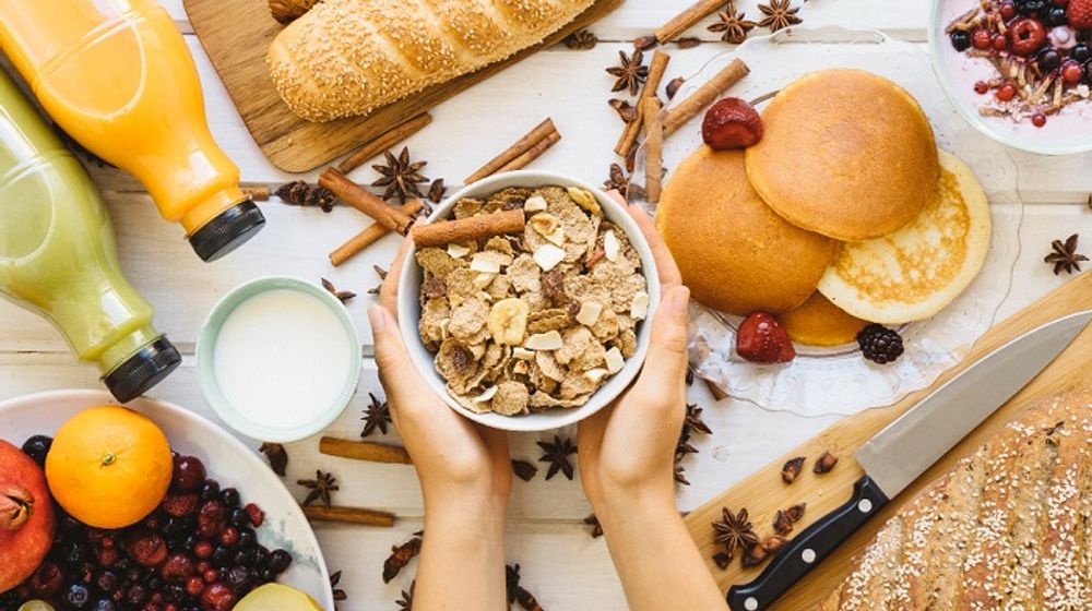 Ilustrasi camilan sehat, ramah lingkungan.