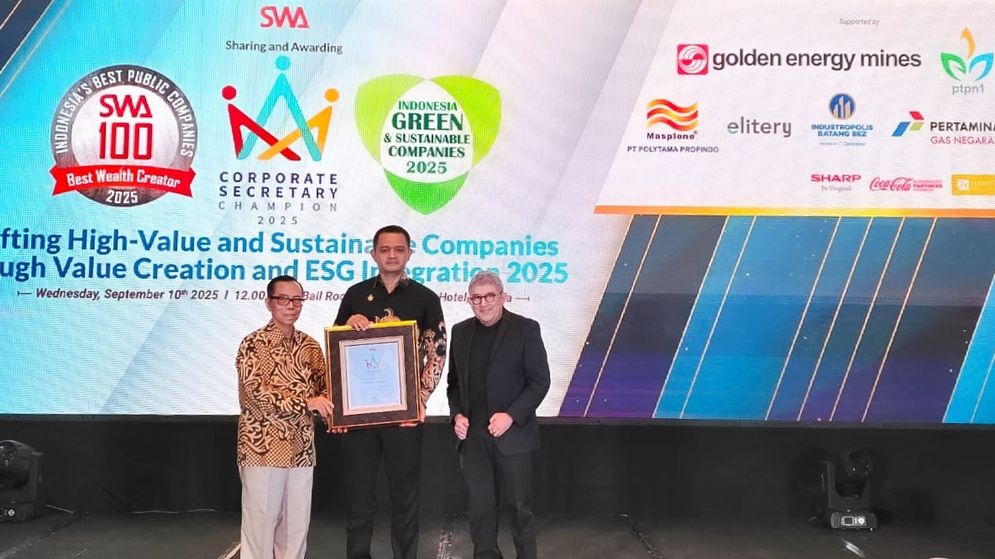 PTPN I Raih Indonesia Corporate Secretary Champion 2025