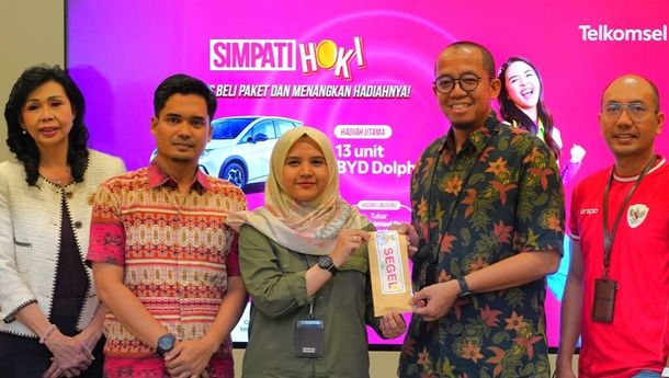 Telkomsel Umumkan 13 Pemenang Mobil Listrik BYD Dolphin Grand Prize SIMPATI HOKI