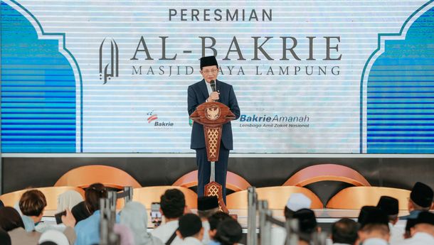 Masjid Raya Al-Bakrie Diresmikan, Simbol Sinergi Spiritual dan Sosial di Lampung
