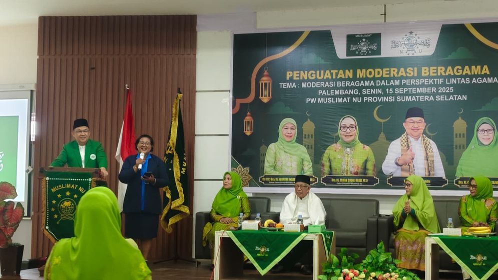 PW Muslimat NU Sumsel, Gelar Dialog Moderasi Beragama Lintas Agama, Tekankan Pentingnya Toleransi dan Kerukunan