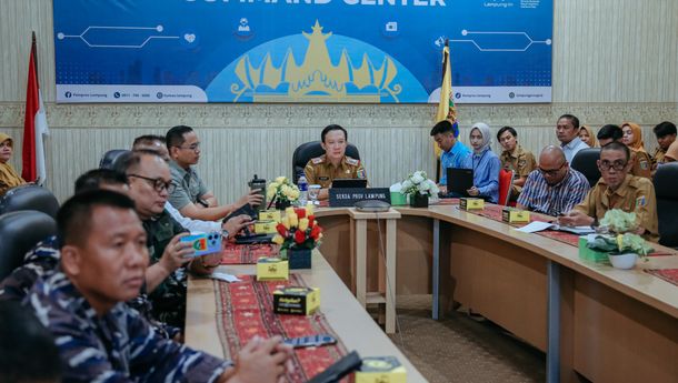 Pemprov Lampung Ikuti Rakor Pengendalian Inflasi Daerah Tahun 2025