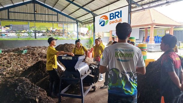 Pupuk Kompos Bermutu, Cara BRI Peduli Atasi Sampah di Bali