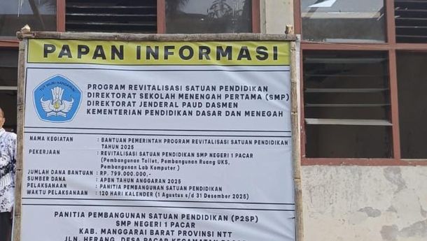 Proyek Revitalisasi SMP Negeri 1 Pacar Minim Transparansi, Diduga Sarat Manipulasi 