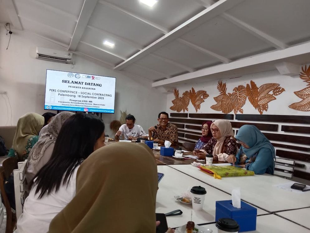 Suasana pertemuan  DPPPA Palembang untuk merealisasikan Kerja Sama Lewat Skema Swakelola Tipe III