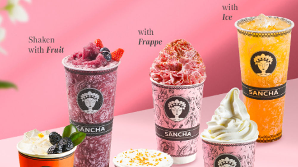 Minuman Teh Premium Sancha.