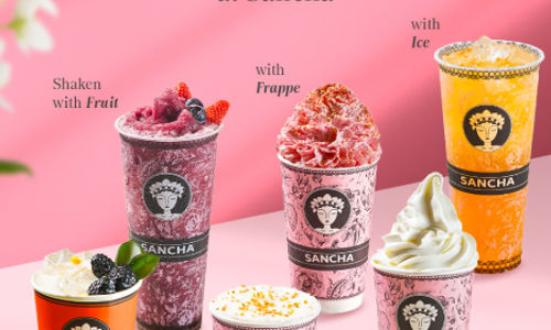 Minuman Teh Premium Sancha.