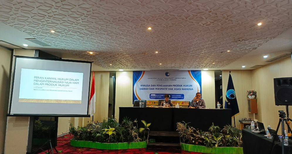Kanwil Kementerian HAM Lampung Komitmen Dorong Produk Hukum Daerah sesuai Prespektif HAM