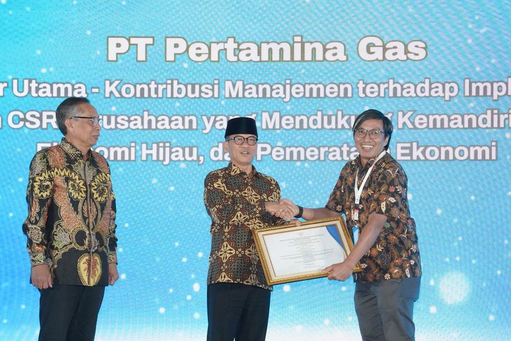Pertagas Raih Penghargaan Tertinggi Sekaligus Enam Penghargaan Lainnya di CSR PDB Award 2025