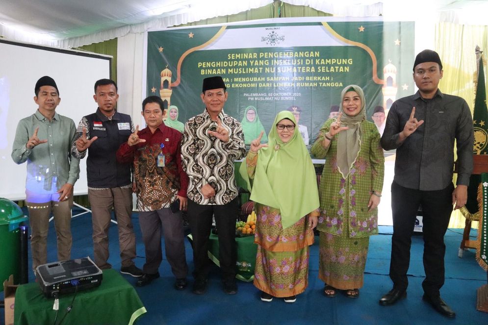 Seminar Inklusi Muslimat NU Sumsel: Sampah Rumah Tangga jadi Peluang Ekonomi.