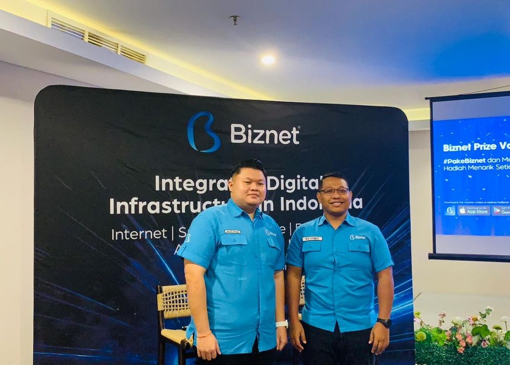 Konferensi pers dalam rangka HUT Biznet ke-25 bertempat di Hotel Golden Tulip pada Senin, 6 Oktober 2025.