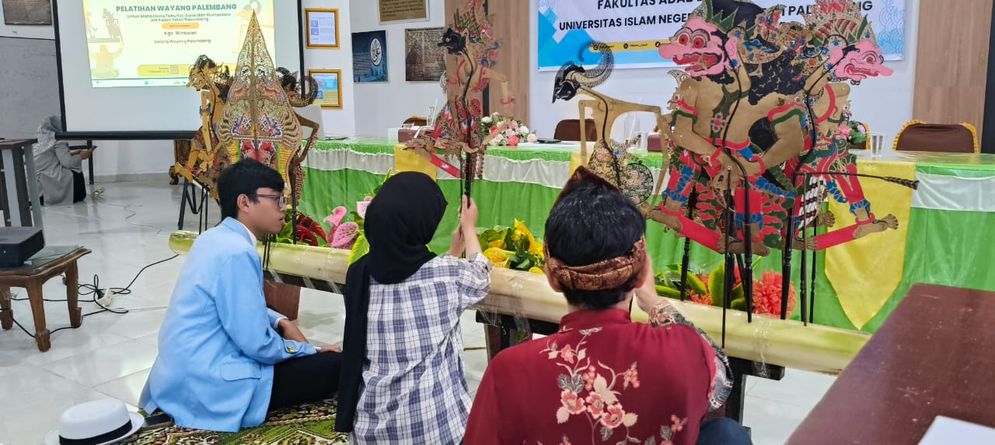 Wayang Palembang Masuk Kampus, Mahasiswa Fakultas Adab dan Humaniora UIN Raden Fatah, Diajak Belajar Seni dan Bisnis Kreatif  