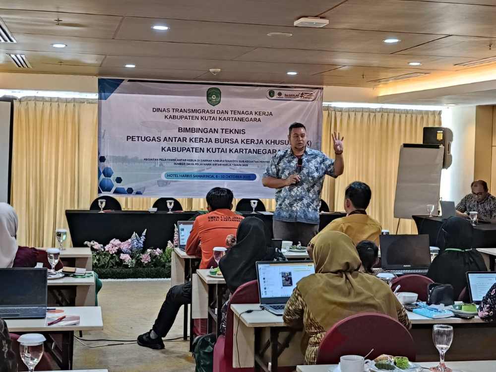 Wakil Ketua DPP Apindo Kaltim, Reza Fadhillah Dja'far mengingatkan pentingnya soft skill bagi calon pekerja. (Apindo Kaltim/Reza F. Dj)