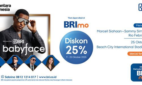 BRI Hadirkan Konser Babyface, Tawarkan Diskon 25% untuk Pengguna BRImo