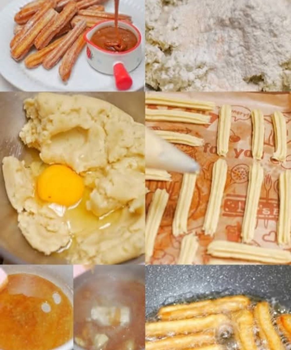 Churros Ubi Saos Karamel 