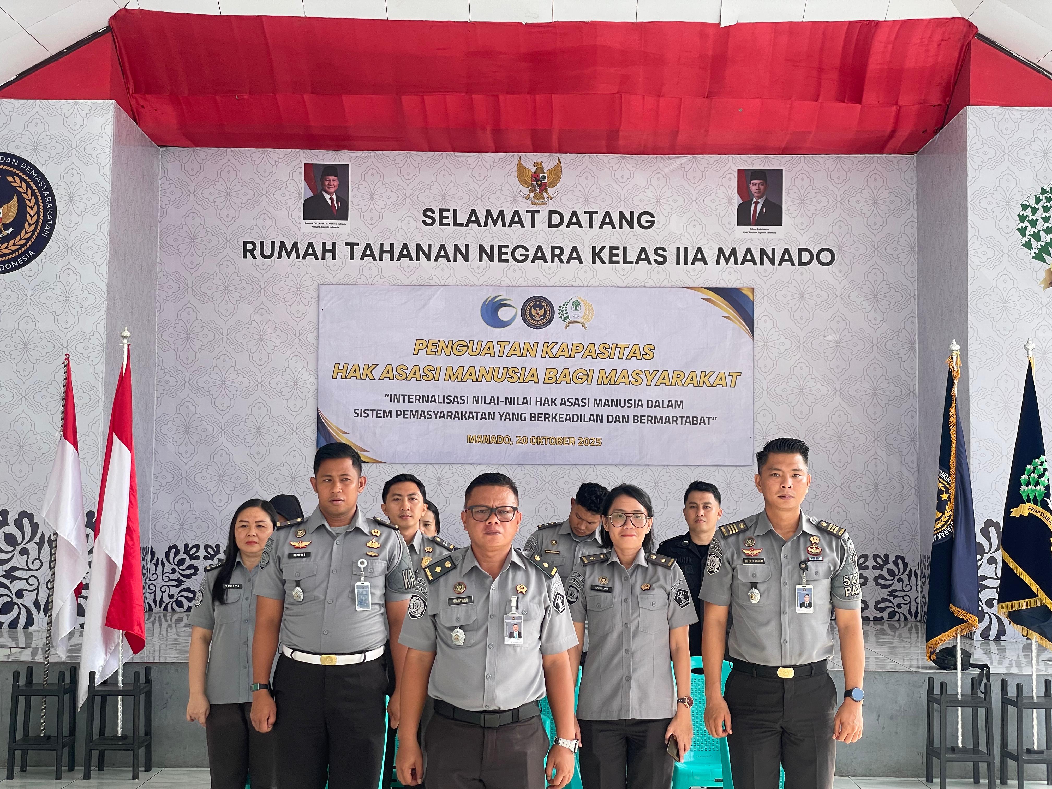 Rutan Kelas IIA Manado mengikuti penandatanganan komitmen pemberantasan Halinar.