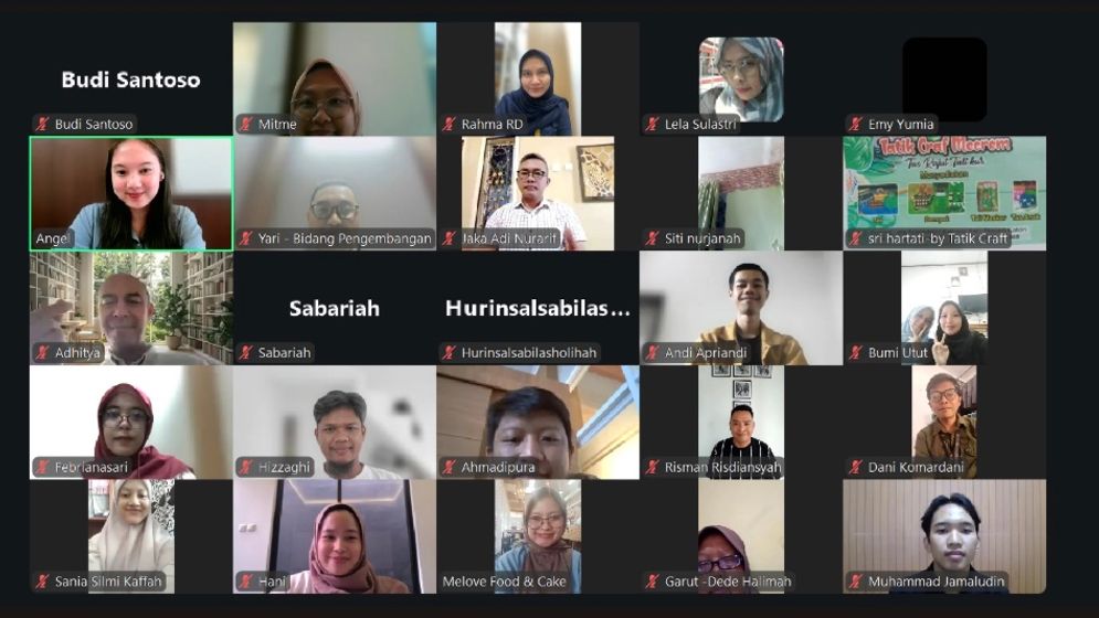 UMKM Garut Antusias Ikuti Webinar Mitme dan Diskop Garut tentang Strategi Branding dan Pemasaran Digital