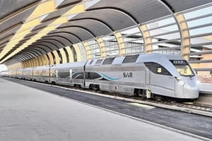 Proyek kereta api cepat Arab Saudi.