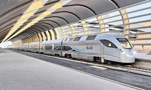Proyek kereta api cepat Arab Saudi.