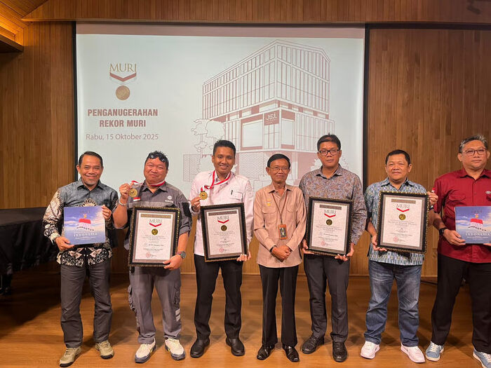 Masjid Raya Baitul Khairat, Karya PTPP yang Mendapatkan 2 Rekor MURI