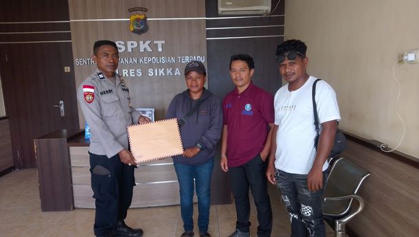 Pencemaran Nama Baik, Geovani Tristan Laporkan Akun “Titik Kritis” ke Polres Sikka