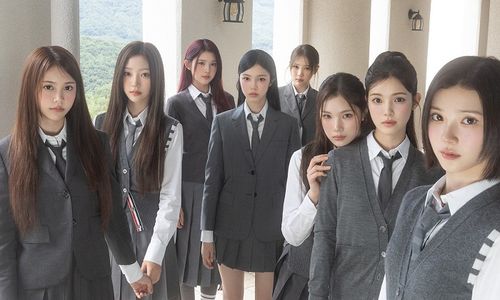 Girl group K-pop Hearts2Hearts dari SM Entertainment.