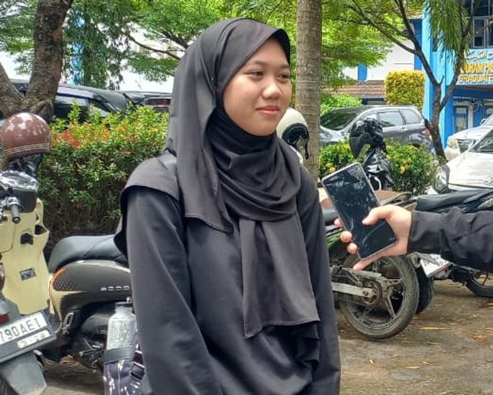 Sakinah Putri Wijaya salah seorang mahasiswi UIN Palembang  yang memaknai Hari Sumpah Pemudah