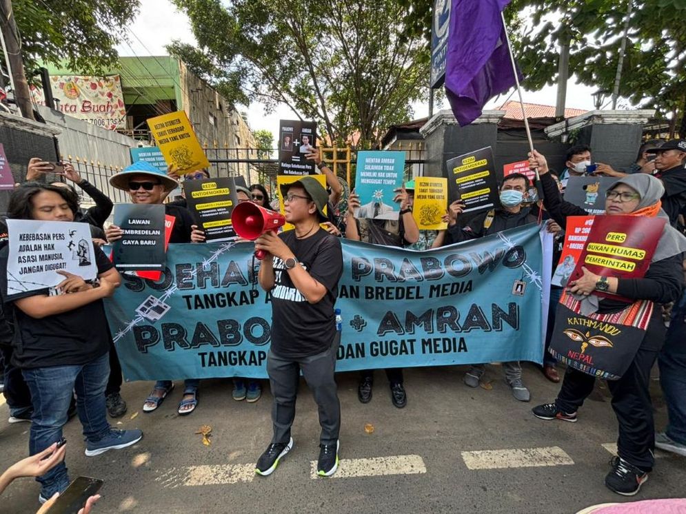 AJI Indonesia-Koalisi Masyarakat Sipil Bersatu Dukung Tempo Melawan Gugatan Rp200 Miliar oleh Mentan Amran Sulaiman