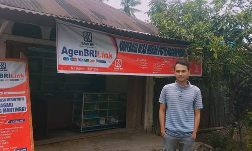 BRI Dorong Ekonomi Desa Padang Mantinggi Lewat AgenBRILink Koperasi Merah Putih
