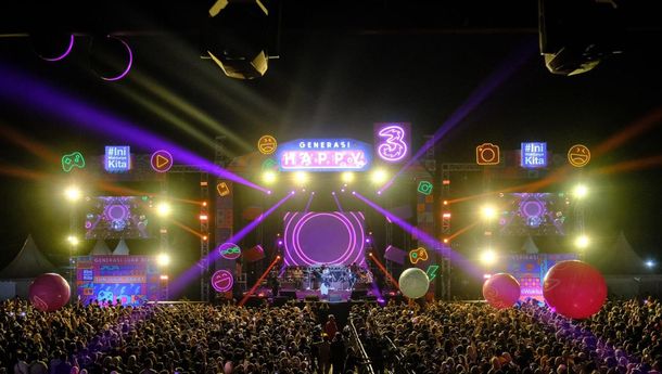 Tri Sukses Gelar Generasi Happy 2025! Ajak Anak Muda Wujudkan Pensi Impian Bareng Idola