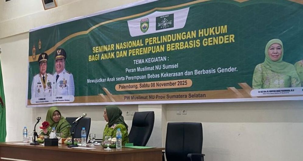 Muslimat NU Sumsel, Bahas Perlindungan Hukum Bagi Anak dan Perempuan Berbasis Gender