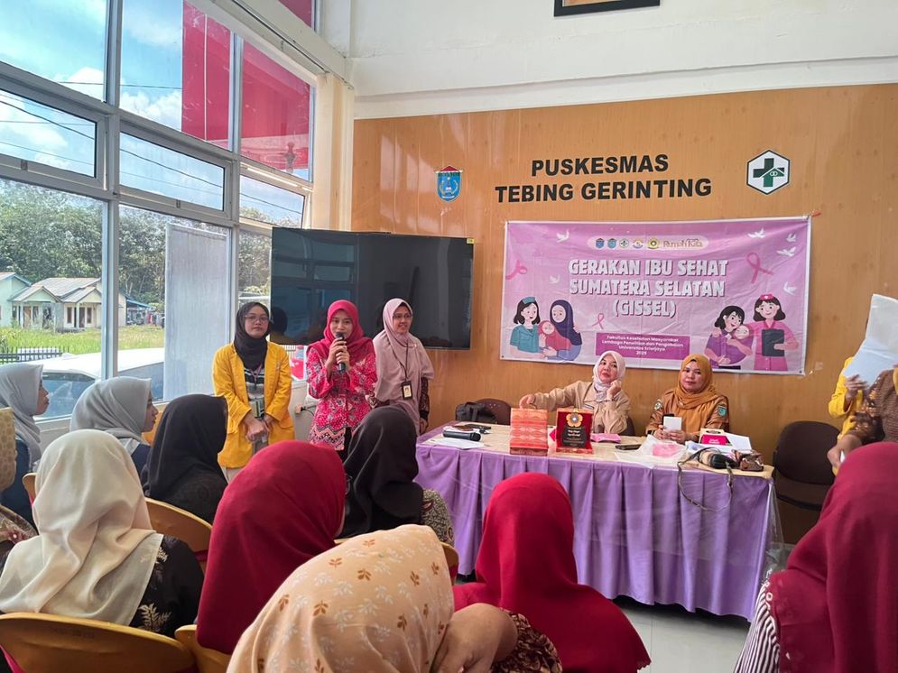 Fakultas Kesehatan Masyarakat Universitas Sriwijaya (FKM Unsri) melaksanakan kegiatan Pengabdian Masyarakat bertajuk Gerakan Ibu Sehat Sumatera Selatan (Gissel).