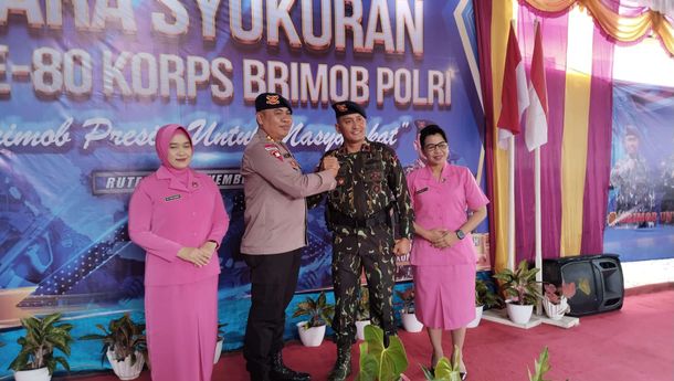 Brimob Ruteng Gelar Syukuran HUT ke-80, Kapolres: 'Sekali Melangkah Pantang Menyerah'