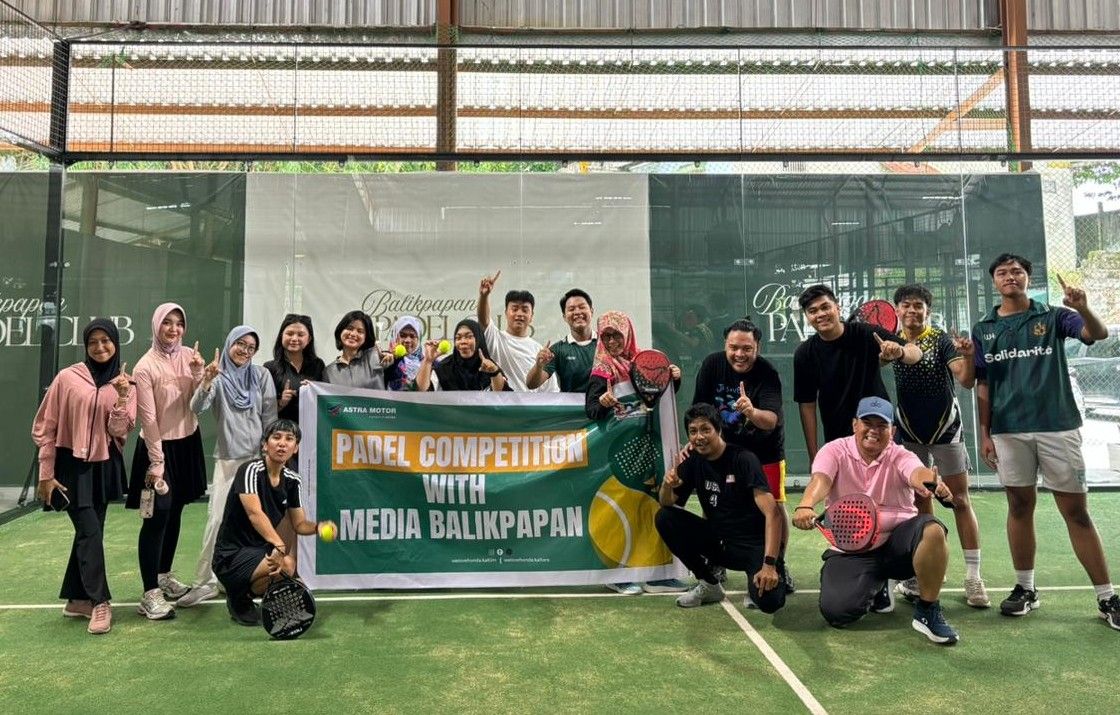Eratkan Kolaborasi dengan Media, Astra Motor Kaltim 1 Gelar Padel Competition