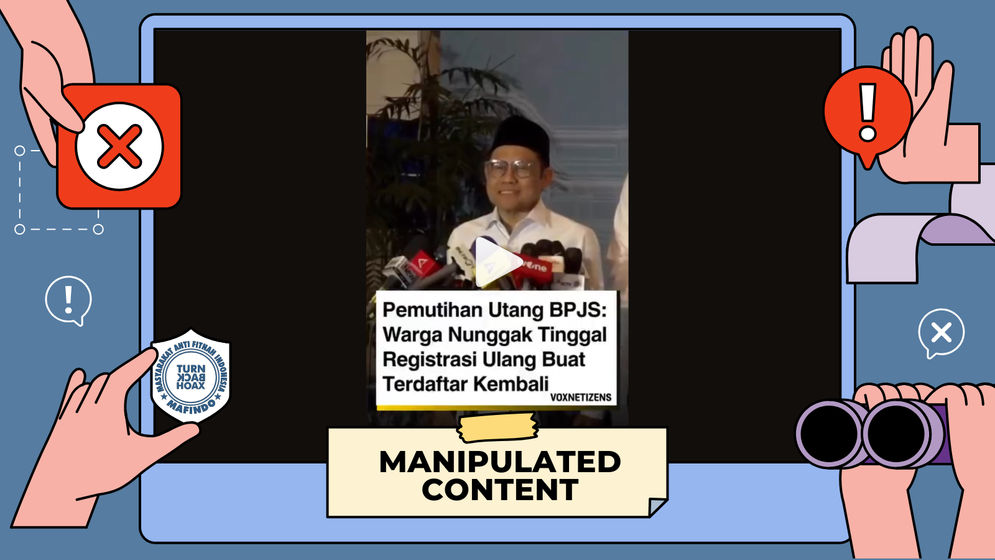 Hoaks: Video Cak Imin Membicarakan tentang Pemutihan Utang BPJS