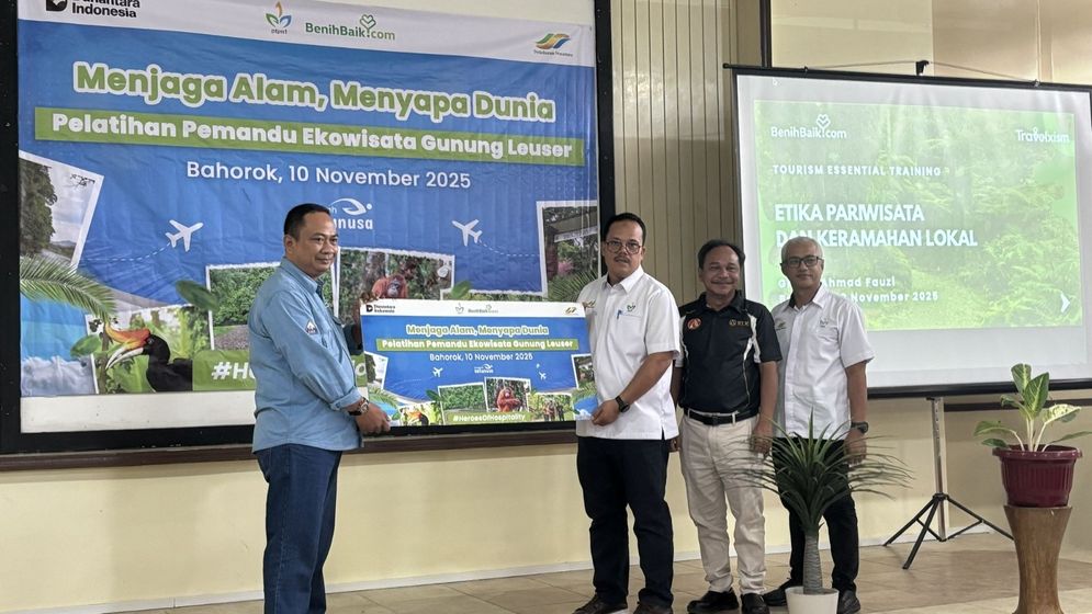 Sebanyak 50 peserta, terdiri dari pemandu wisata lokal dan anggota Perhimpunan Pramuwisata Indonesia (PPI), mengikuti pelatihan yang difasilitasi PTPN I Regional 1.