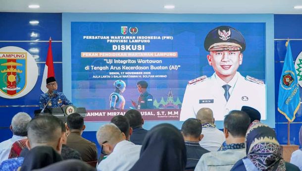 Gubernur Lampung Buka Pekan Pendidikan Wartawan, Soroti Integritas di Era AI