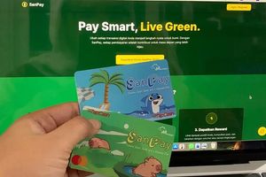 SanPay, kartu pembayaran yang bisa hitung jejak karbon.